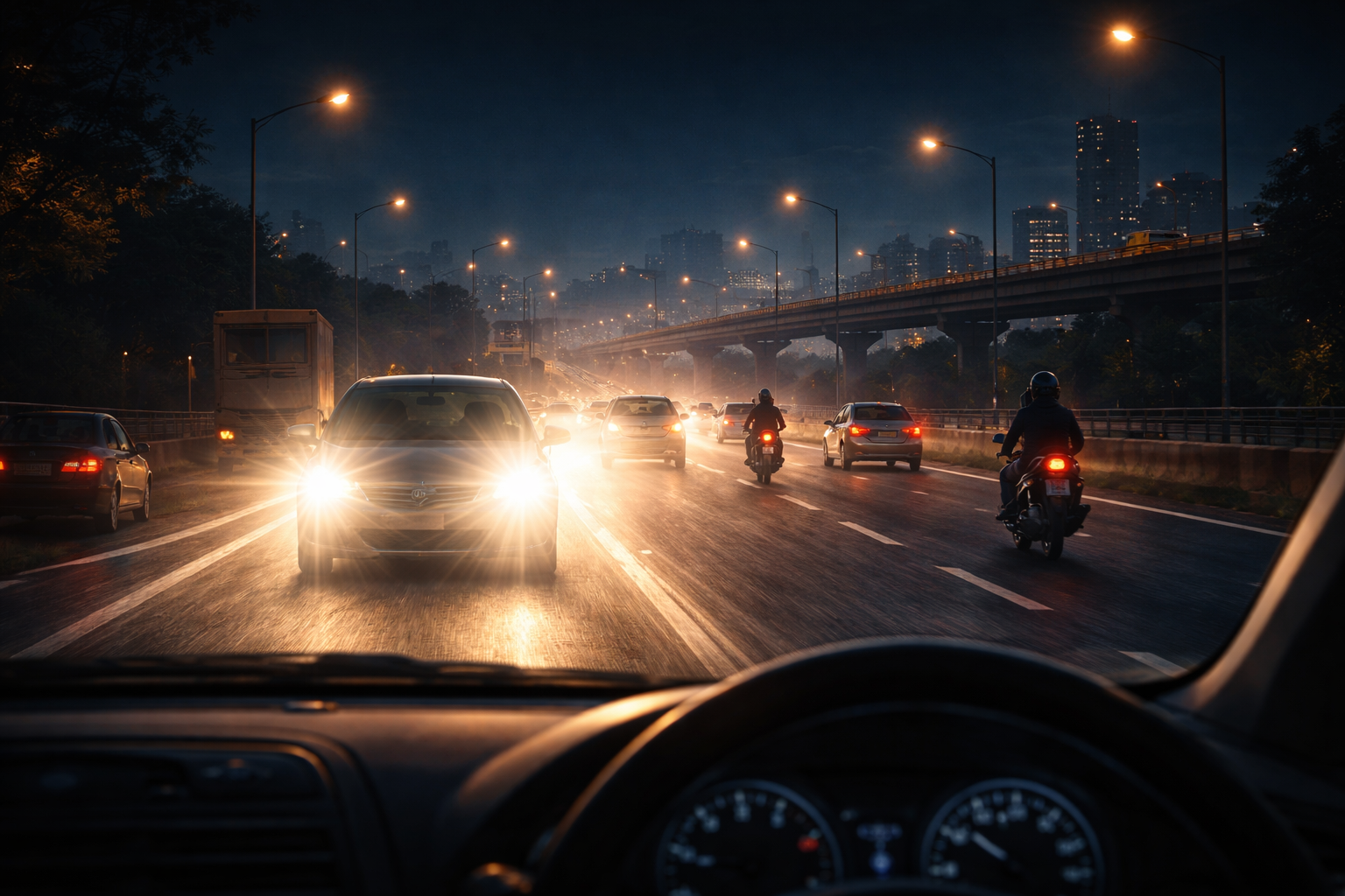 night traffic vision